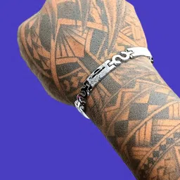 Dynamic Retail Global Men Silver Wraparound Bracelet-image-42