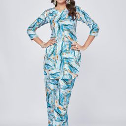 Moda Rapido Women Set of 2 Polyester Printed Co-Ords-picture-23