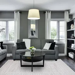 Sapana Carpet-Mats Grey Abstract No Shredding Polyester Carpet image 1
