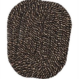Aura Brown & Beige 2 Pieces Textured Cotton Anti-Skid Doormats-image-27