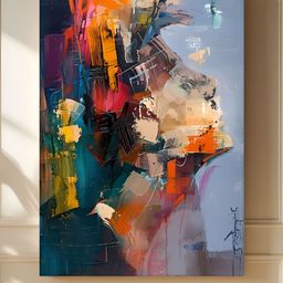 Myntra Elegant Homes Blue & Black 1 Piece Canvas Abstract Wall Paintings-picture-16