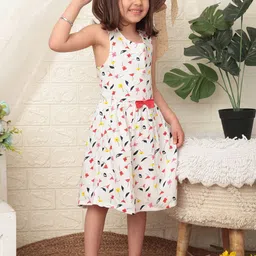 Nauti Nati Print Fit & Flare Dress-image-52