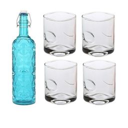 SOMIL Blue Glass Airtight Can Bottle-picture-36