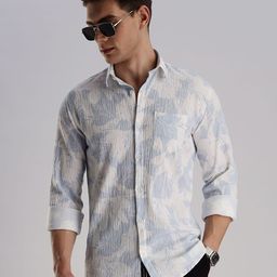 BS BLUE SQUAD Men Slim Fit Opaque Printed Casual Shirt-image-77