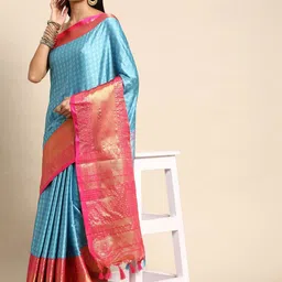 LeeliPeeri Designer Woven Design Zari Banarasi Saree-image-97