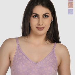DressBerry Floral Printed Non Padded Non-Wired Medium Coverage Bra-picture-19