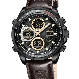 Naviforce Men Dial & Leather Bracelet Style Straps Analogue Multi Function Watch NF9197L BYD.BN image 1