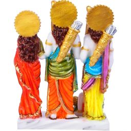krishnagallery1 White Red Ram Darbar Statue Showpiece image 2