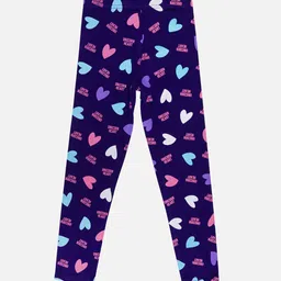 Bodycare Girls Printed Cotton Slim-Fit Ankle-Length Leggings-image-97