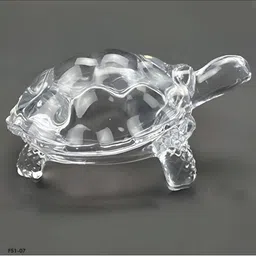Navyaksh Transparent 2 Pieces Tortoise Crystal Showpiece-9
