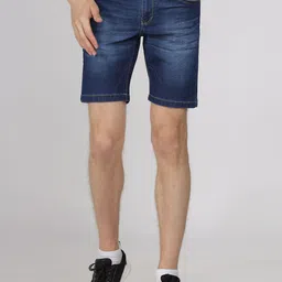 TCI Men Slim Fit Denim Denim Shorts-picture-47