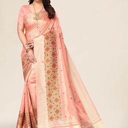 Varanga Ethnic Motifs Zari Banarasi Saree-picture-28
