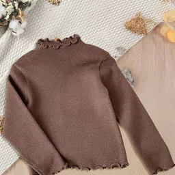 FOREVER FRIDAY Girls Long Sleeves Turtle Neck Pullover-12