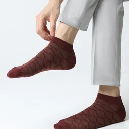 Blackberrys Men Pack Of 3 Patterned Ankle Length Socks-18
