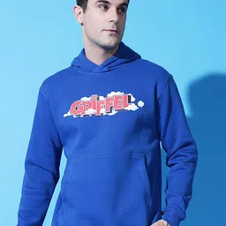 GRIFFEL Men Graphic Printed Hooded Sweatshirt-picture-15