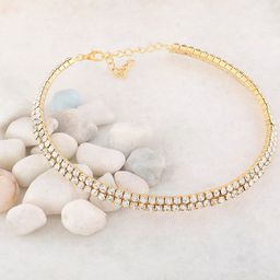Silver Shine Gold-Plated Choker Necklace image 4