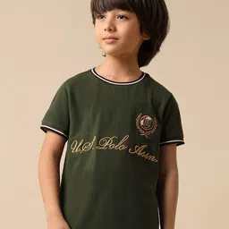 u.s. polo assn. kids Uspa Kids Boys Brand Embroidered Pure Cotton T-shirt-picture-19