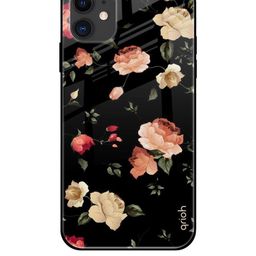 QRIOH Floral Printed iPhone 12 Mini Back Case Mobile Accessories-image-61