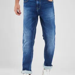 SPYKAR Men Relaxed Fit Light Fade Mid Rise Stretchable Jeans-image-33
