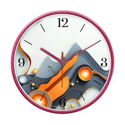Aura Multicoloured Printed Contemporary Wall Clock-11