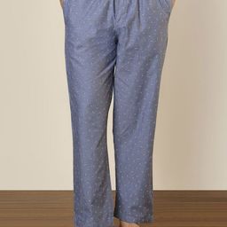 SleepZ by Raymond Printed Pure Cotton Straight-Leg Lounge Pant-image-91