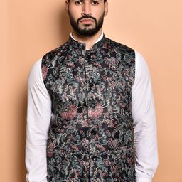 PRINTCULTR Printed Woven Nehru Jacket-picture-27