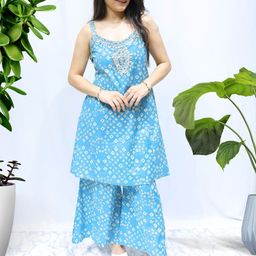 MYROR Bandhani Printed Sleeveless Co-Ord Set-picture-30
