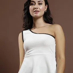 Athena Women Solid One Shoulder Top-picture-46