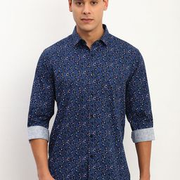 Allen Solly Men Spread Collar Floral Printed Cotton Slim Fit Casual Shirt-image-15