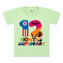 Arvesa Kids Typography Printed Applique T-shirt-image-53