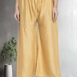 Jinfo Women Flared Knitted Ethnic Palazzos-image-60