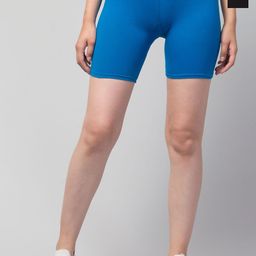 CKARFE Women Pack of 2 Skinny Fit Mid-Rise Cycling Sports Shorts-image-28
