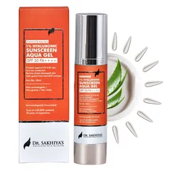 DR. SAKHIYA'S 1% Hyaluronic SPF 50 ++++ Sunscreen Aqua Gel- 50 g-17