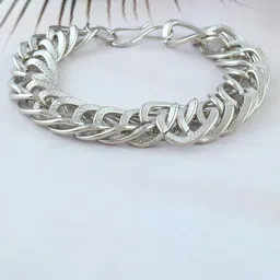 Missmister Men Silver-Plated Link Bracelet-image-19