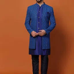 Prakatha Embroidered Sherwani Set-picture-14