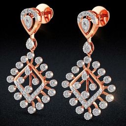 Joyalukkas Fall Blooms Diamond Earrings -5.29 gm-image-50