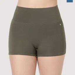 BLOSSOM Pack Of 2 Assorted High Rise Anti-Bacterial Boyshorts Briefs TUMMY SHORTS_XXL_2P-5