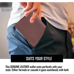 BAGMAN Men Leather Two Fold Wallet image 2