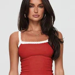 DressBerry Women Solid Shoulder Straps Regular Crop Top-picture-22