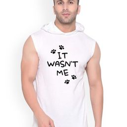 FABSTIEVE It Was Not Me Printed Hooded Cotton Gym Vest-image-24
