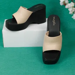 VALIOSAA Women Platform Heel Sandals-12