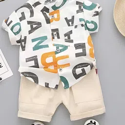 WINSWORLD ENTERPRISE Boys Printed Short Sleeves Shirt With Shorts-46