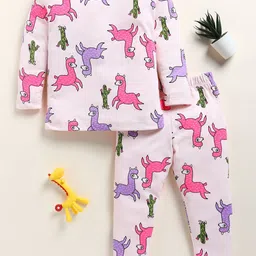 YK Girls Printed Round Neck Night Suit-picture-7