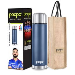 Pexpo Blue Single Stainless Steel Water Bottle-image-91