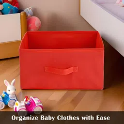 Aura Red Set of 6 Regular Foldable & Multipurpose Wardrobe Storage Box Drawer Organiser image 5