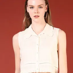 LIMEROAD Women Shirt Collar Cotton Shirt Style Top-picture-18