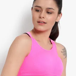 BRACHY Full Coverage Removable Padding Workout Bra image 2