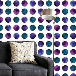 ArtzFolio Printed UV-Resistant Anti-Bacterial Gradient CirclesPeel & Stick Wallpaper-image-32