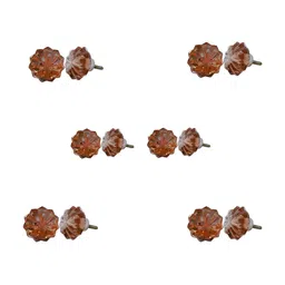 Indianshelf 6Pcs Pink Textured Glass Umbrella Knobs-image-64