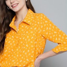 ANJIR Women Floral Printed Bell Sleeve Top-image-45
